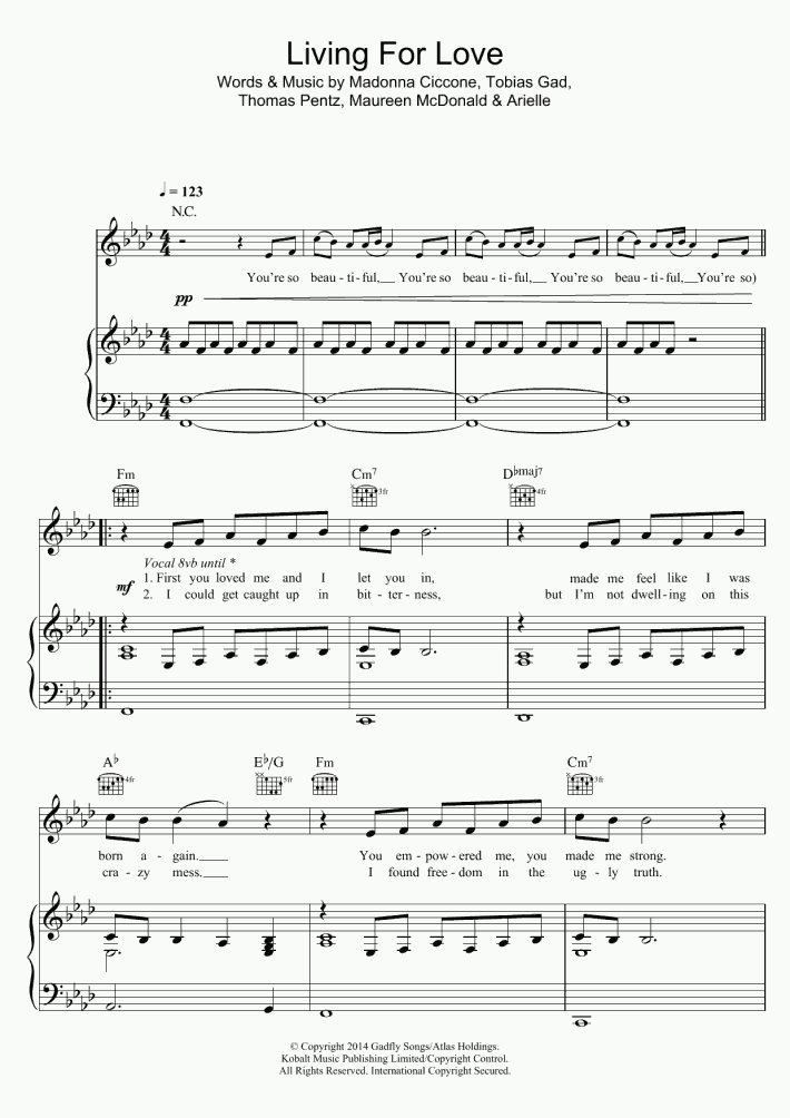 Crazy For You Piano Sheet Music OnlinePianist