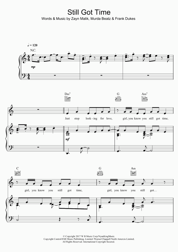 Pillowtalk Piano Sheet Music OnlinePianist
