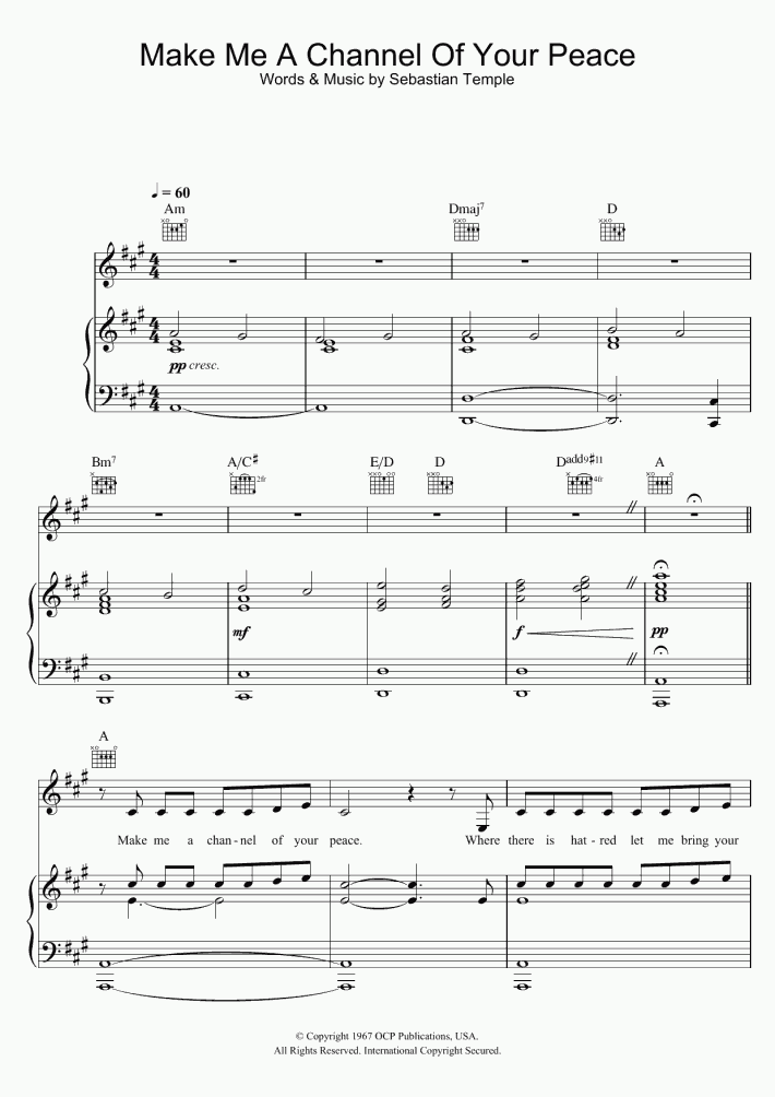 Make Me A Channel Of Your Peace Piano Sheet Music make-me-a-channel-of-your-peace-piano-sheet-music