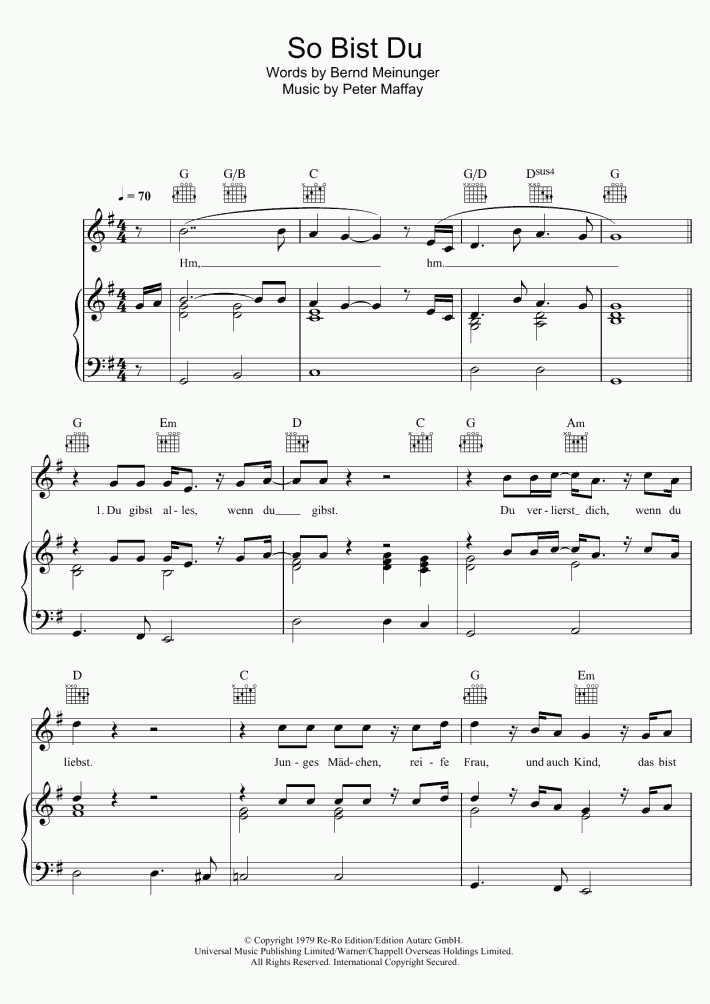 Das Lied Du Bist So Phänomenal
