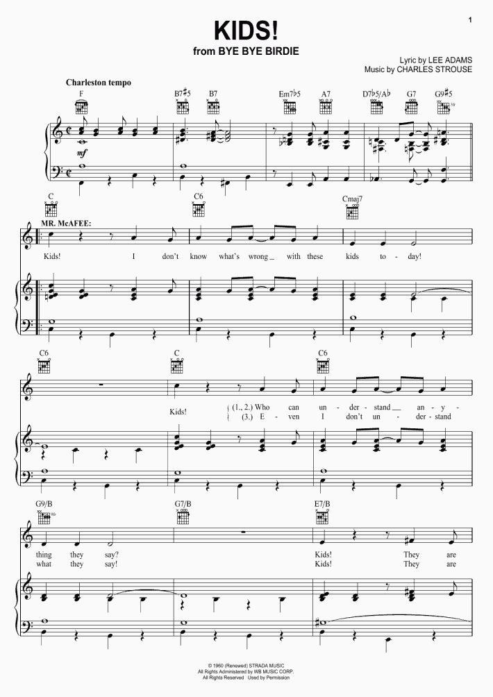 Kids! Piano Sheet Music | OnlinePianist
