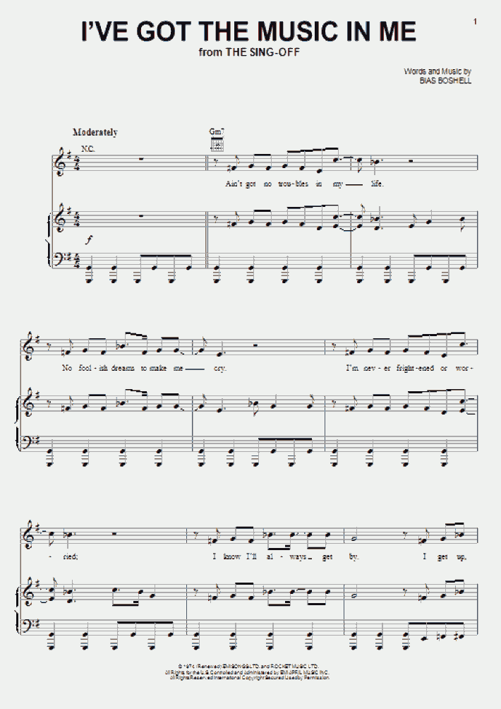 Mentissa I've Got The Music In Me