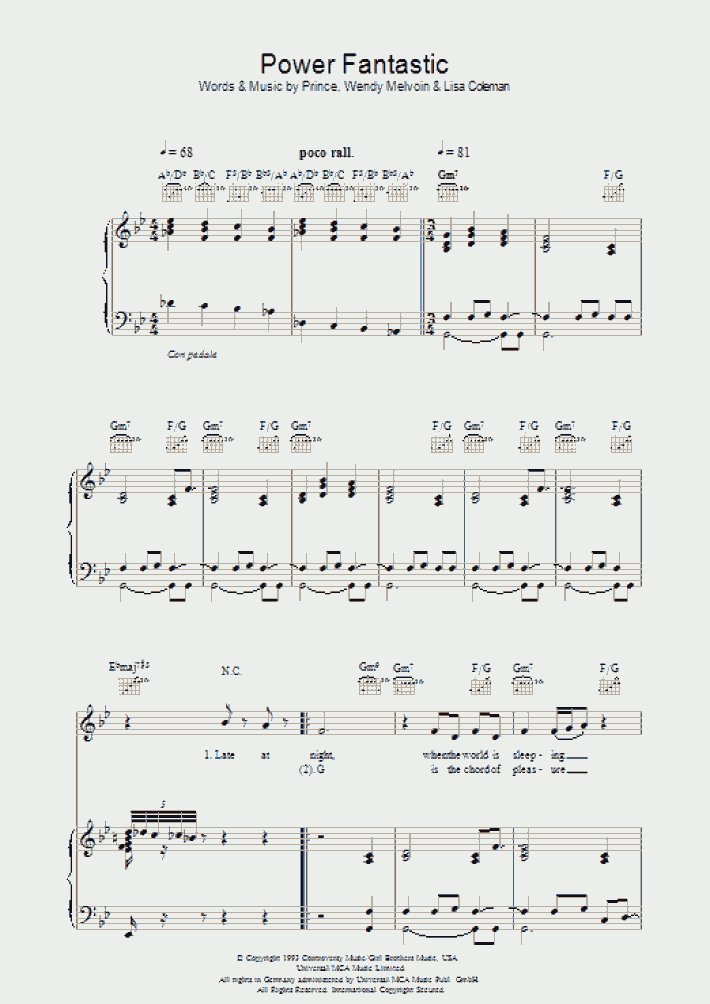 Purple Rain Piano Sheet Music OnlinePianist