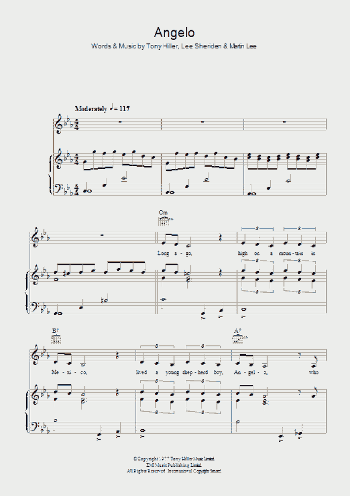 Angelo Song Lyrics Brotherhood Of Man