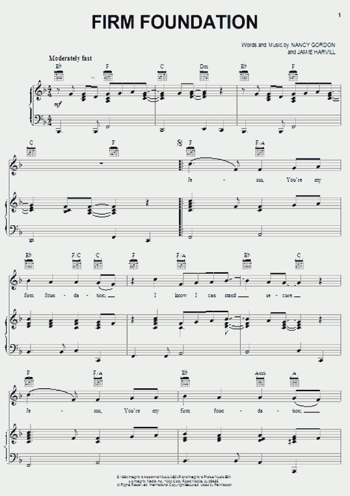 Firm Foundation Piano Sheet Music OnlinePianist