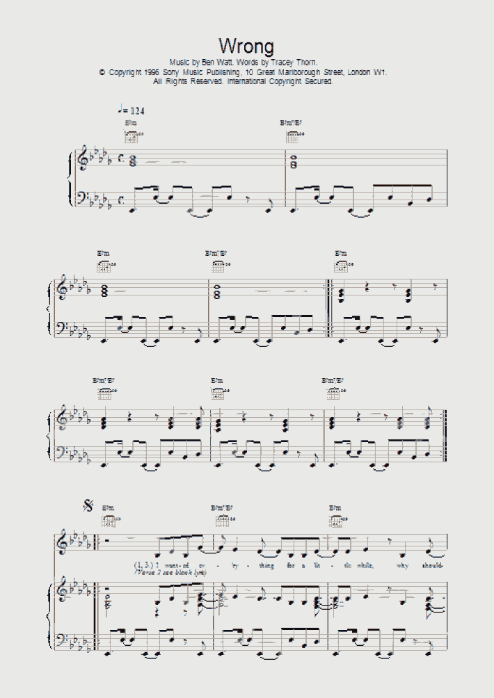Wrong Piano Sheet Music OnlinePianist