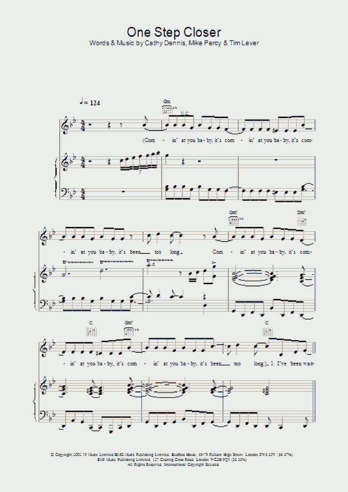 One Step Closer Piano Sheet Music OnlinePianist