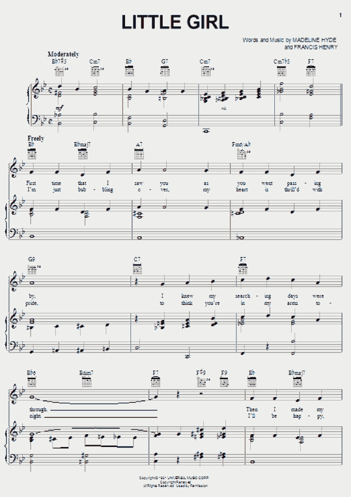 Little Girl Piano Sheet Music OnlinePianist