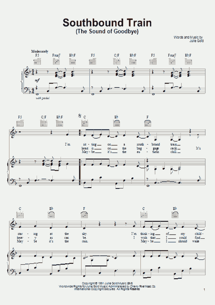 Southbound Train Piano Sheet Music OnlinePianist southbound-train-piano-sheet-music-onlinepianist