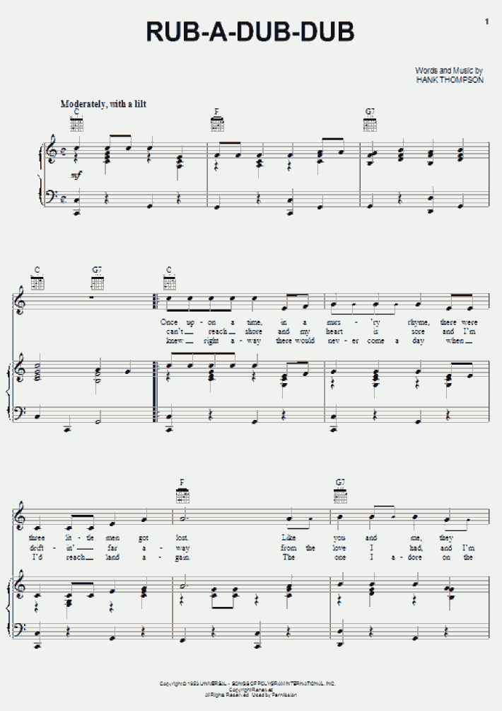 Rubadubdub Piano Sheet Music OnlinePianist