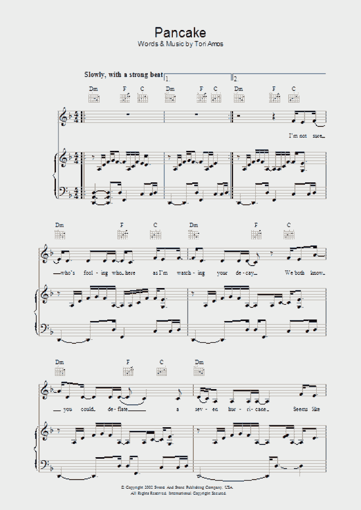 Pancake Piano Sheet Music OnlinePianist