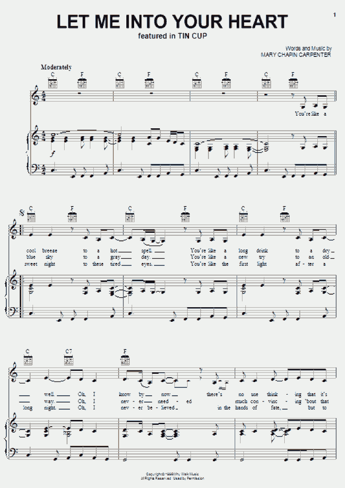 Your Heart Belongs To Me Song