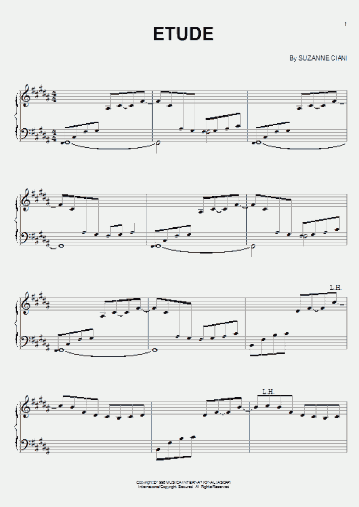 Etude Piano Sheet Music OnlinePianist