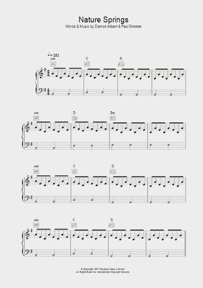 Nature Springs Piano Sheet Music OnlinePianist