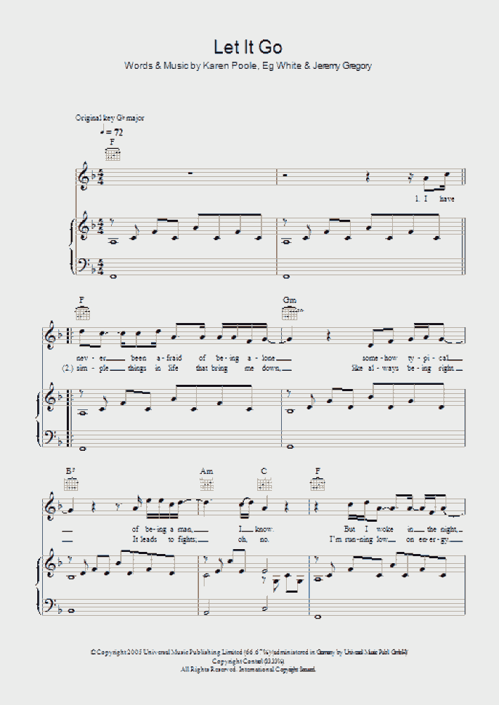 Let It Go Piano Sheet Music OnlinePianist