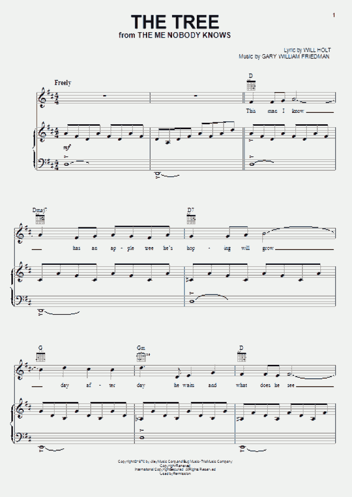 The Tree Piano Sheet Music OnlinePianist