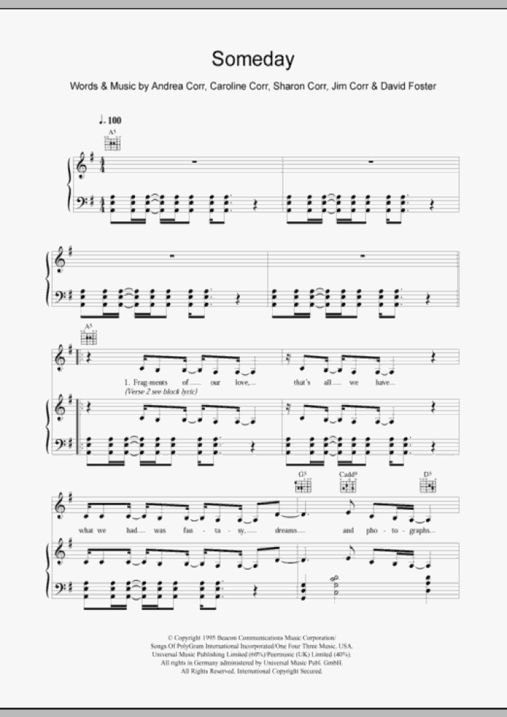 Someday Piano Sheet Music OnlinePianist