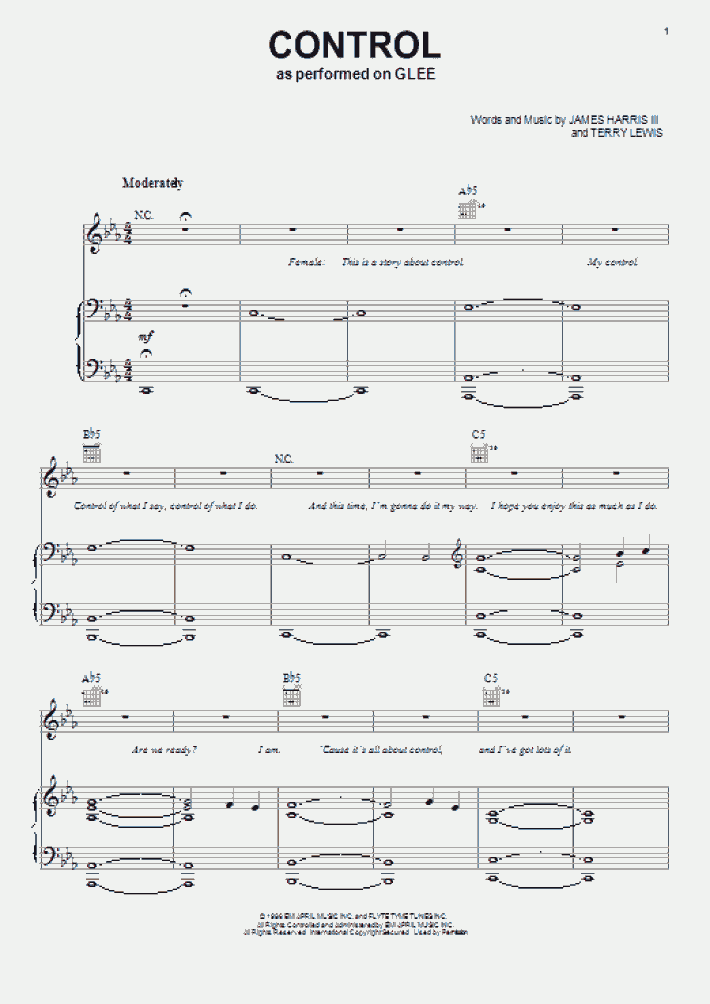 Control Piano Sheet Music OnlinePianist