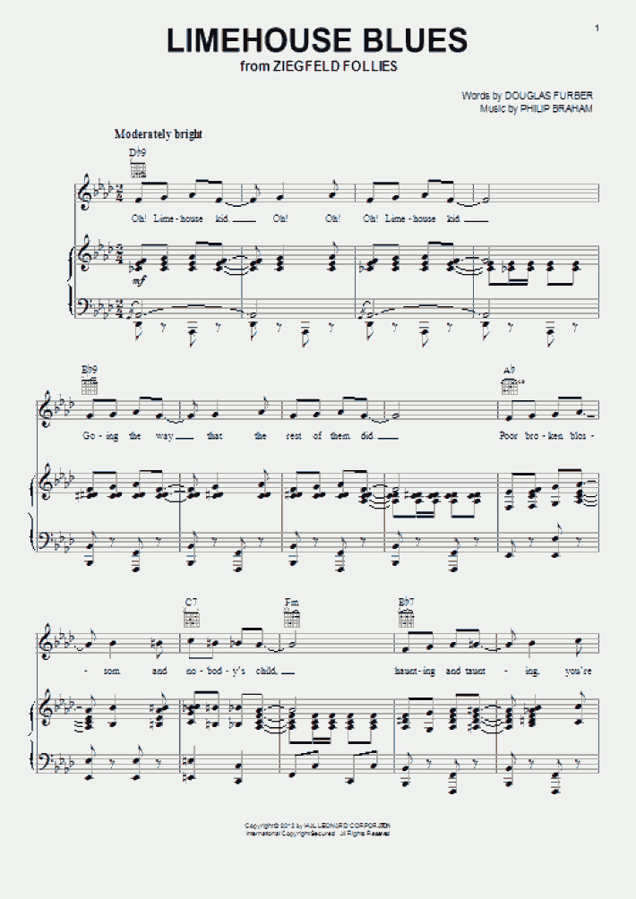 Limehouse Blues Piano Sheet Music OnlinePianist