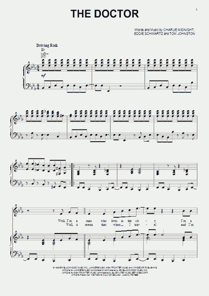The Doctor Piano Sheet Music OnlinePianist