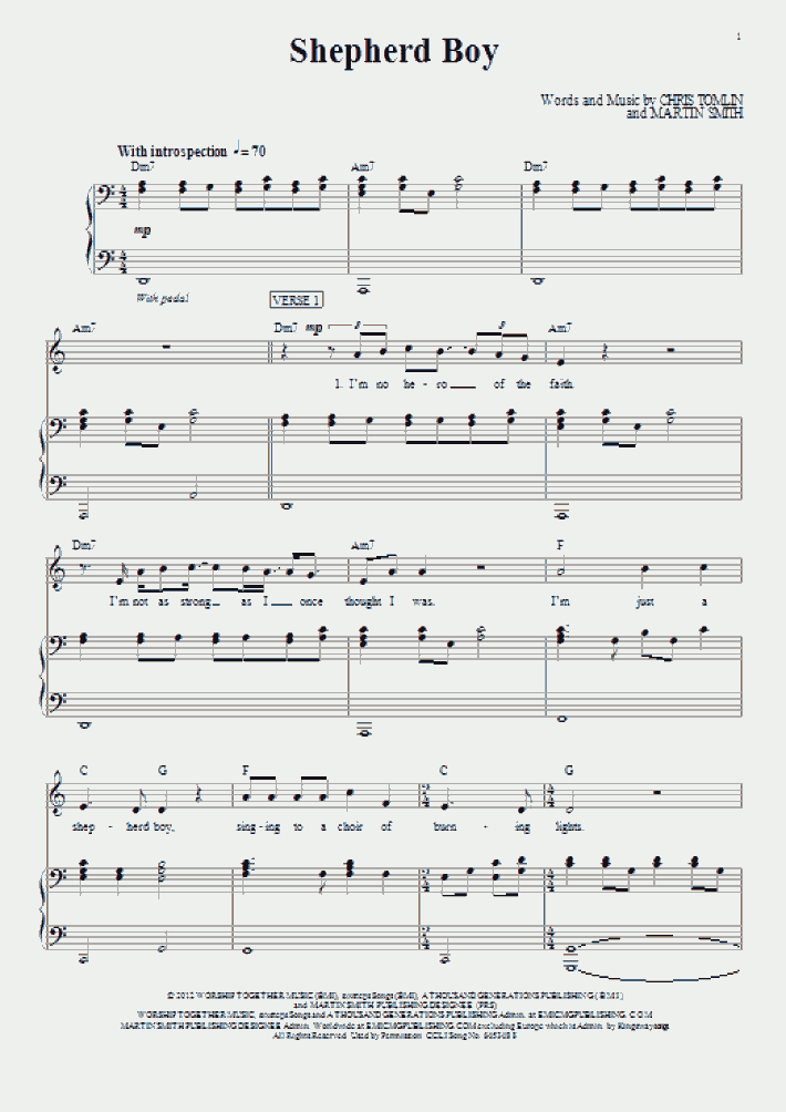 Shepherd Boy Piano Sheet Music OnlinePianist