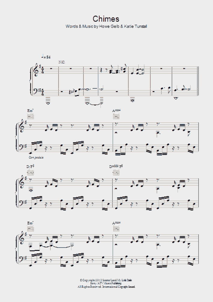 Chimes Piano Sheet Music OnlinePianist