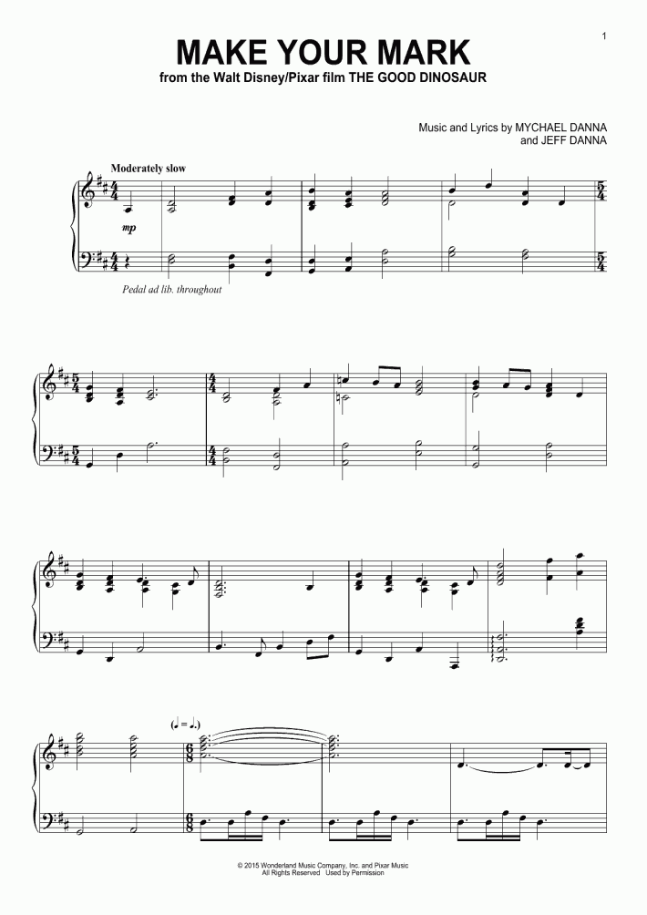Make Your Mark Piano Sheet Music OnlinePianist