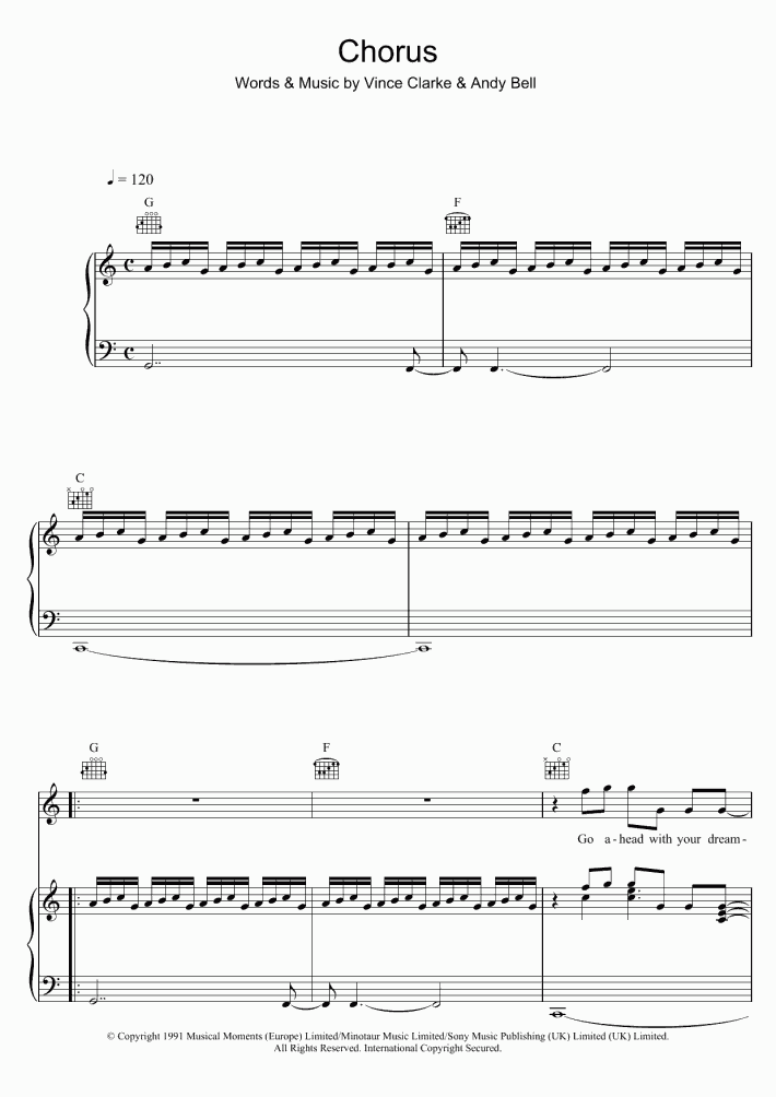 Chorus Piano Sheet Music OnlinePianist