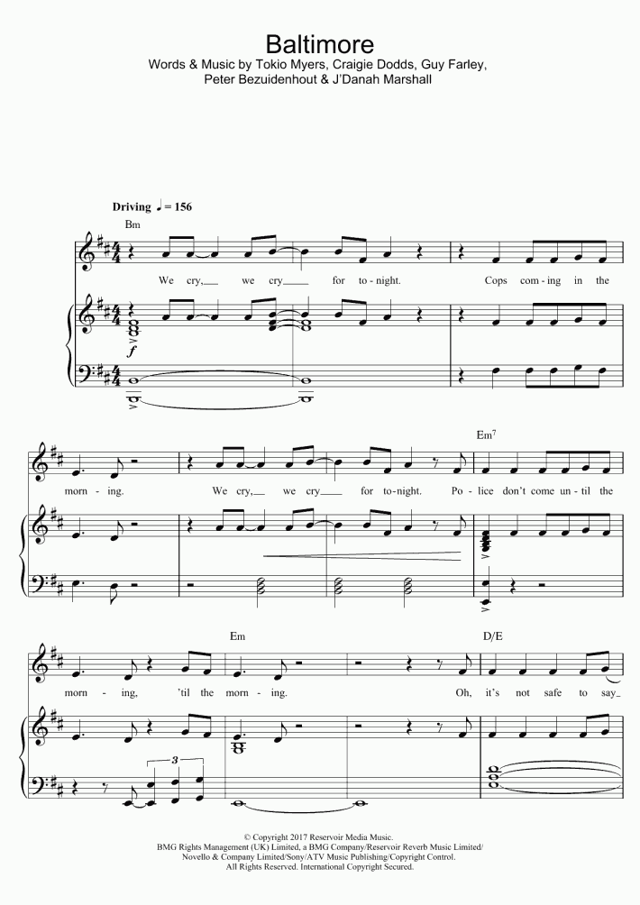 Baltimore Piano Sheet Music OnlinePianist