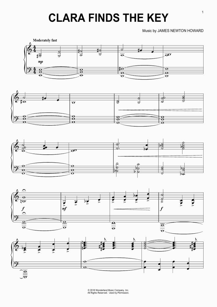 Clara Finds The Key Piano Sheet Music OnlinePianist