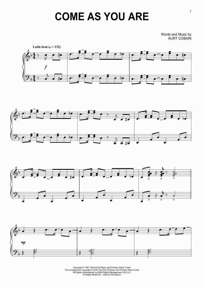 Songs Like Come As You Are