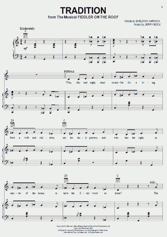 Tradition Piano Sheet Music Onlinepianist Tradition Piano Sheet Music Onlinepianist