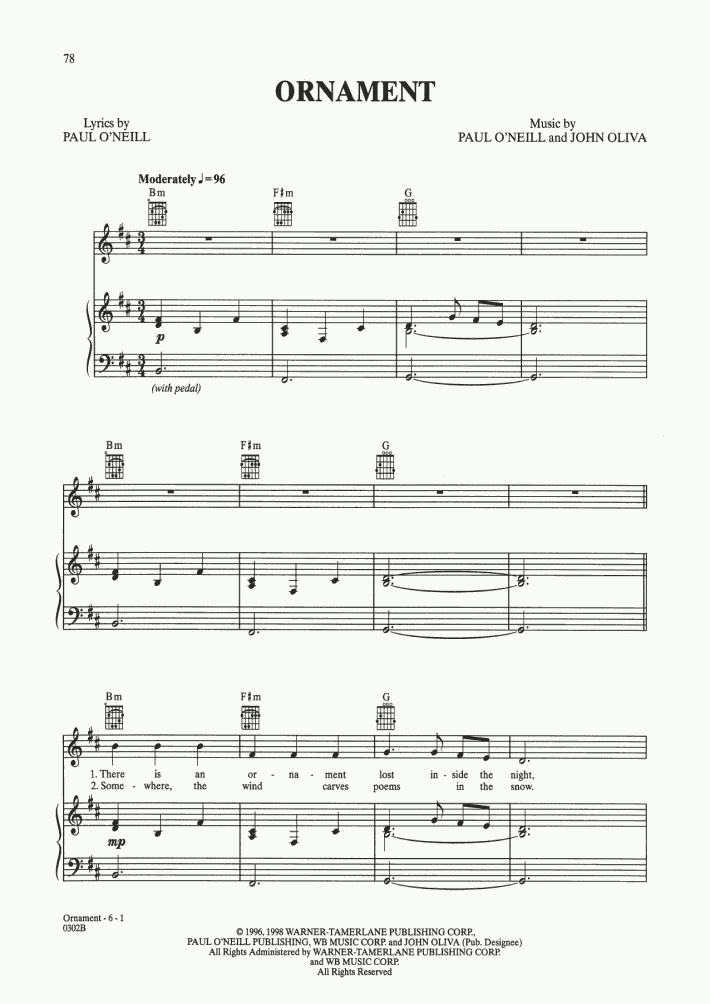 Ornament Piano Sheet Music OnlinePianist