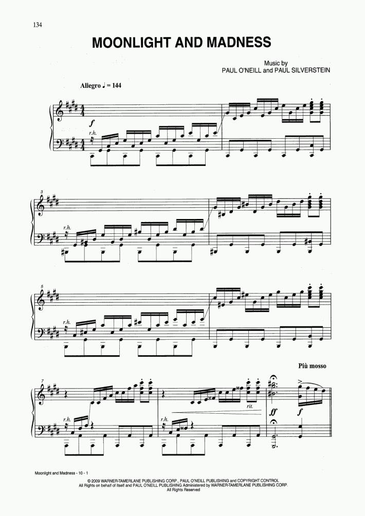 Moonlight And Madness Piano Sheet Music OnlinePianist