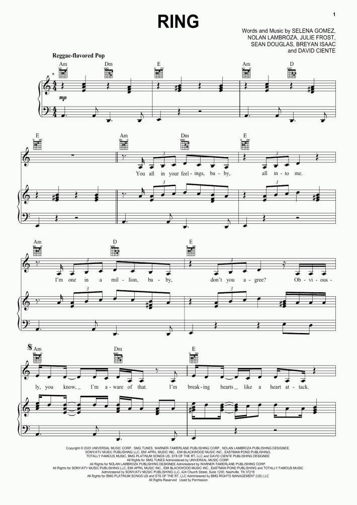 Ring Piano Sheet Music OnlinePianist